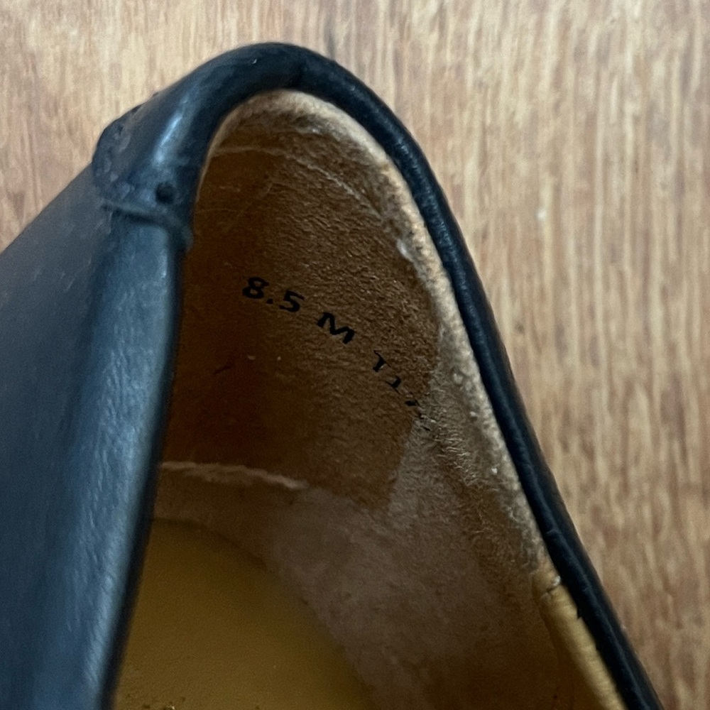 Trotter’s Estee navy leather handwoven flats, size 8.5 - Picture 7 of 7